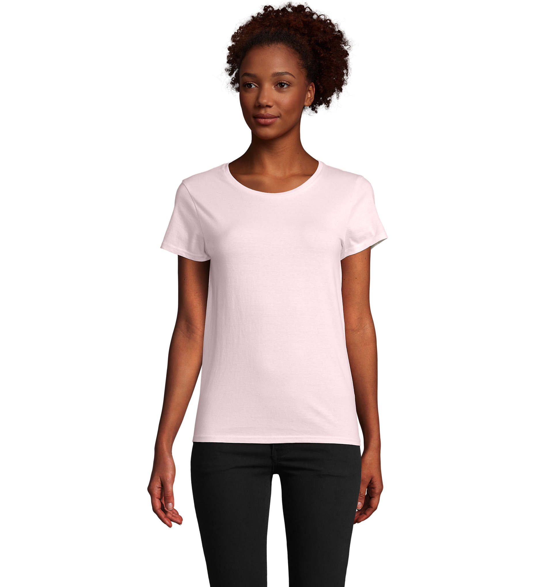 T-shirt publicitaire 175g femme Pioneer Rose pale